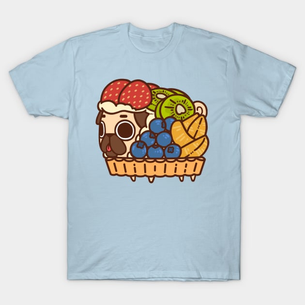 Fruit Tart Puglie T-Shirt by Puglie Pug 